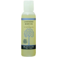 Plantlife Lavender Body & Bath Oil with Vitamin E, Apricot & Jojoba- 4 oz.