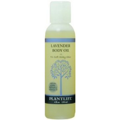 Plantlife Lavender Body & Bath Oil with Vitamin E, Apricot & Jojoba- 4 oz.