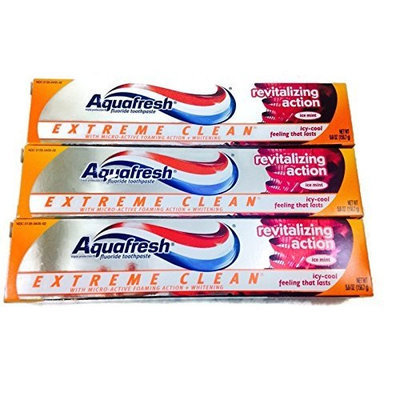 Aquafresh Extreme Clean Toothpaste Revitalizing Action, 5.6 oz (Pack of 3)