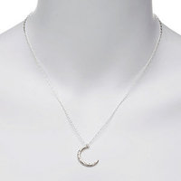 Yayoi Forest Jewelry Silver Crescent Necklace