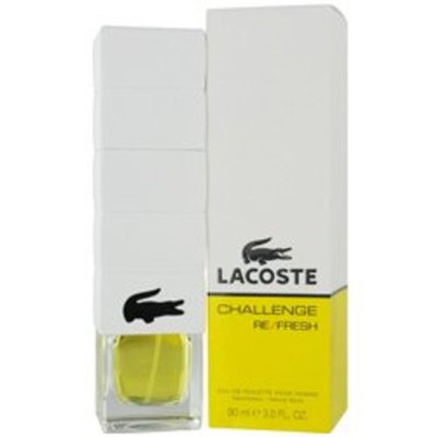 Lacoste Challenge Refresh Eau De Toilette Spray for Men, 3 Ounce