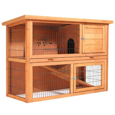 Smithbuilt Crates SmithBuilt 48 in. Wooden Two Story Rabbit Hutch