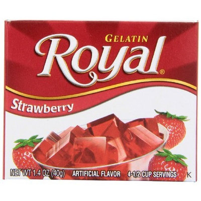 Royal Gelatin, Strawberry, 1.4-Ounce (Pack of 12)