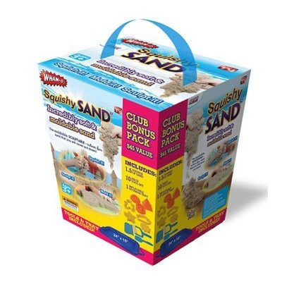 Whamo Squishy Sand Bonus Pack Exclusive 10 PC Tool Set/Inflatable Storage Tray