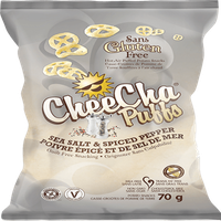 Cheecha Puffs Gluten Free Sea Salt & Spiced Pepper Che