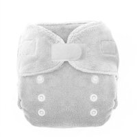 Thirsties Duo Fab Fitted Cloth Diapers, White, Size Two (18-40 lbs) (Discontinued by Manufacturer)