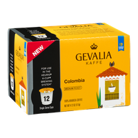 Gevalia Kaffe 100% Arabica Coffee Single Serve Cups Colombia - 12 CT