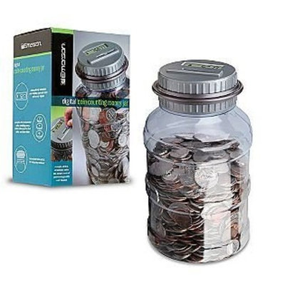 Emerson Digital Coin Counting Money Jar Automatic Piggy Bank