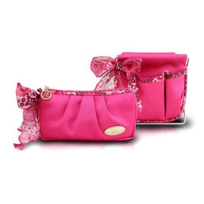 Jacki Design Summer Bliss 2 Piece Small Accessory Organizer and Holder Set Purple - Jacki Design Ladies Cosmetic Bags