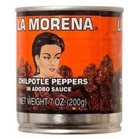 Los Chileros La Moreno Chipotle Peppers in Adobo Sauce, 7 oz, 6 pk