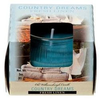 Wholesale Candle Tumbler 3Z In Paper Box Fresh Linen -Sold by 1 Case of 8 Pieces