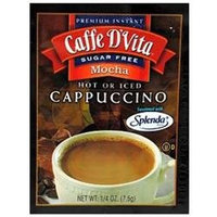 Caffe D'Vita Sugar Free Mocha Cappuccino, Envelopes, 0.25 oz, 24 pk