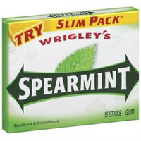 Wrigley's Spearmint Gum, Slim Pack ‑ 15 stick box