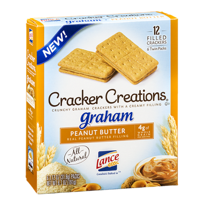 Lance Cracker Creations Graham Peanut Butter - 6 PK