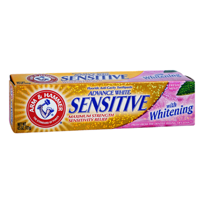 ARM & HAMMER™ Advance White Sensitive Fluoride Anti-Cavity Toothpaste With Whitening Fresh Mint