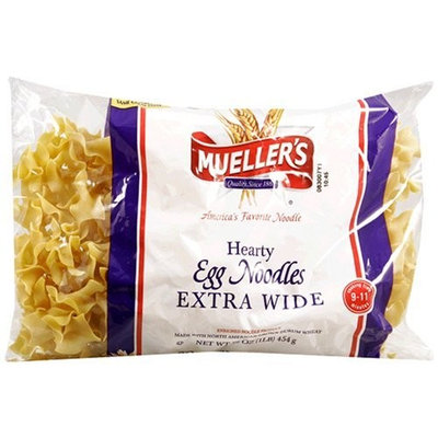 Mueller's Egg Noodles, Hearty, Extra Wide, 16-Ounce Bags (Pack of 12)