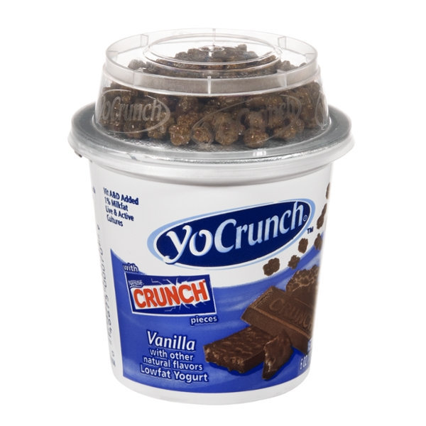 YoCrunch Yogurt Vanilla Lowfat with Nestlé Crunch Pieces Reviews 2019