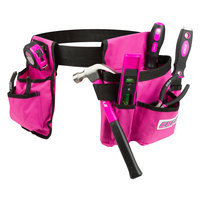 David Shaw Silverware Na Ltd Cala Pink 7 Piece Tool Set With Tool Belt - David Shaw Silverware NA LTD