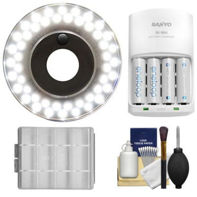 Rotolight Stealth RL48-B Professional HD LED Ringlight with Batteries & Charger + Cleaning Kit