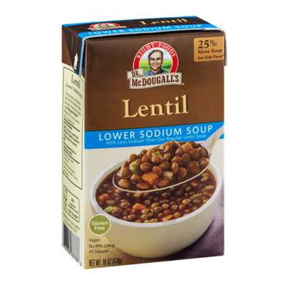 Dr. McDougall's Right Foods Lower Sodium Soup Lentil