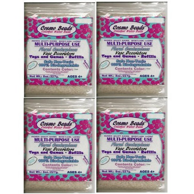Cosmo Beads Bundle: 2 Pound (Four-8oz. Bag) Premium Water Pearl Gel Beads; Comos Beads Brand; - Great for Wedding Centerpieces Makes About 24 Gallons
