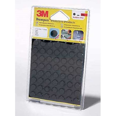 3M SJ5012 Self Adh Bumper, 56 Bumpons per Pack, PK18