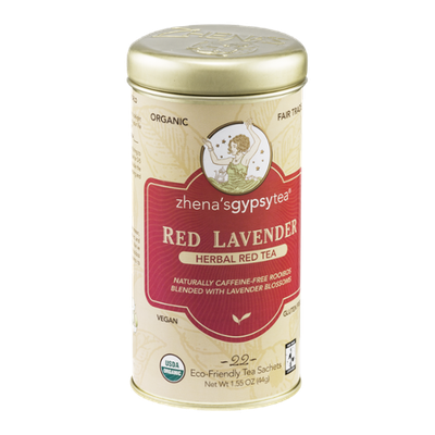 Zhena's Gypsy Tea Herbal Tea Sachets Red Lavender - 22 CT