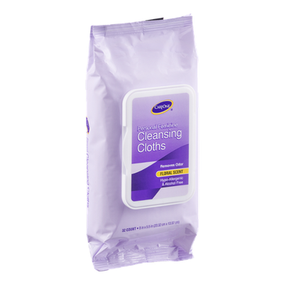 CareOne Cleansing Cloths Personal Feminine Floral Scent - 32 CT