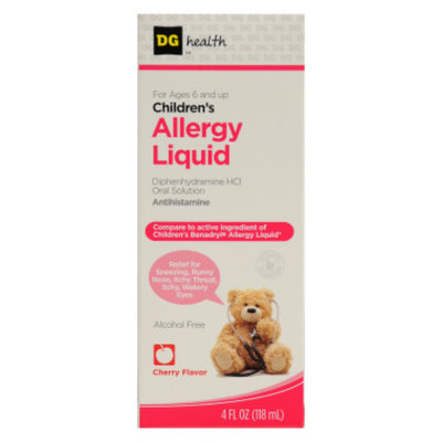 DG Health Children's Allergy Liquid - Cherry - 4 oz