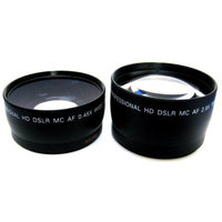 Zeikos 58mm 2.5X Telephoto & Wide Angle Lens Set