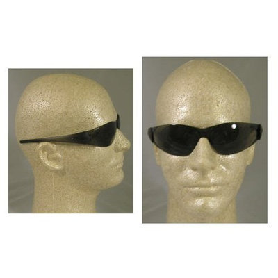 Crews MCR Safety CK112 Checkmate Safety Glasses with Clear Polycarbonate Frame and Grey Lens