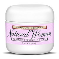 Natural Woman Progesterone Cream By Products of Nature. Technologically Advanced Natural Alternative to Hormone Replacement Therapy, Treats Menopause Symptoms, Reduces Hot Flashes, & Night Sweats. Great for Pregnant Women and Reducing Stretch Marks!