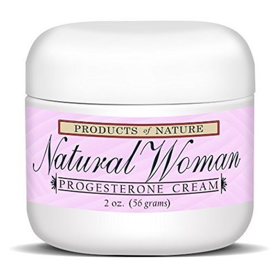 Natural Woman Progesterone Cream By Products of Nature. Technologically Advanced Natural Alternative to Hormone Replacement Therapy, Treats Menopause Symptoms, Reduces Hot Flashes, & Night Sweats. Great for Pregnant Women and Reducing Stretch Marks!