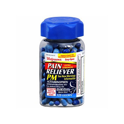 Walgreens Pain Reliever PM Extra Strength Quick Gels