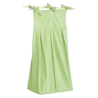 Tadpoles Basics Green Gingham Diaper Stacker
