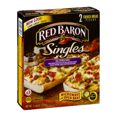Red Baron Singles Supreme French Bread Pizza - 2 CT