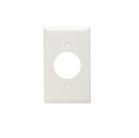 Legrand P & S SP720-W 1-Gang Power Outlet Wall Plate, Standard, Thermoset, White
