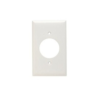 Legrand P & S SP720-W 1-Gang Power Outlet Wall Plate, Standard, Thermoset, White