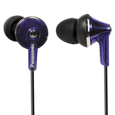 Panasonic ErgoFit Plus Long Port Fashion In-Ear Earbuds - Purple (RP-