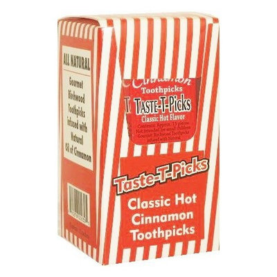 Candy Crate Taste-T-Picks Cinnamon Toothpicks, 12-Count Package (Total 180 Picks)