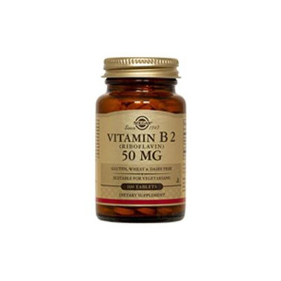 Solgar Vitamin B2 Riboflavin - 50 mg - 100 Tablets