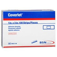 Bsn Coverlet 1 x3 Fabric Bandage Strips, Box of 100