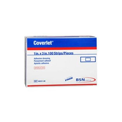 Bsn Coverlet 1 x3 Fabric Bandage Strips, Box of 100