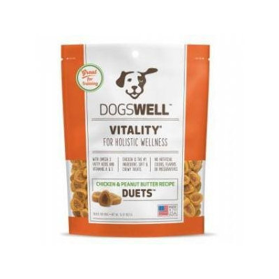 Dogswell 41521 16 oz. Vitality Chicken Peanut Butter Duets Dog Treat