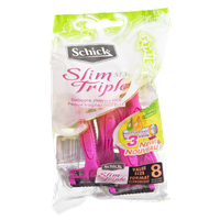 Schick Slim Triple Aloe & Vitamin E Value Pack Razors - 8 CT