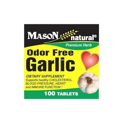 Mason Natural, Odor Free Garlic, 100 Tablets