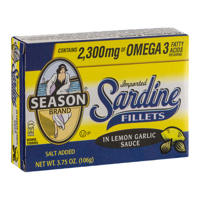 Season Sardine Fillets In Lemon Garlic Sauce
