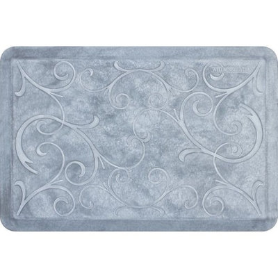 WellnessMats Estates Collection Coastal Series Kitchen Mats - grey beach glass 2x3'