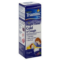 Triaminic Syrup Children's Night Time Cold & Cough Syrup, Grape Flavor, 4 oz.