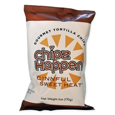 Chipz Happen Tortilla Chips, Cinnful Sweet Heat, 6 Oz, Pack Of 12